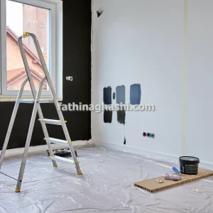 نقاشی ساختمان با رنگ روغنی در تهران